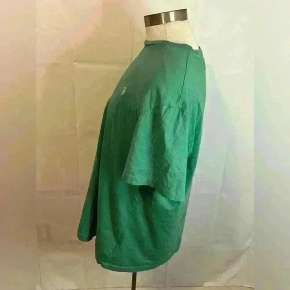 Polo Ralph Lauren Classic Fit Men's Short Sleeve Green Shirt Large White Pony - Picture 3 of 7